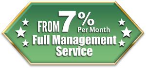 Full property management service only 10% per month